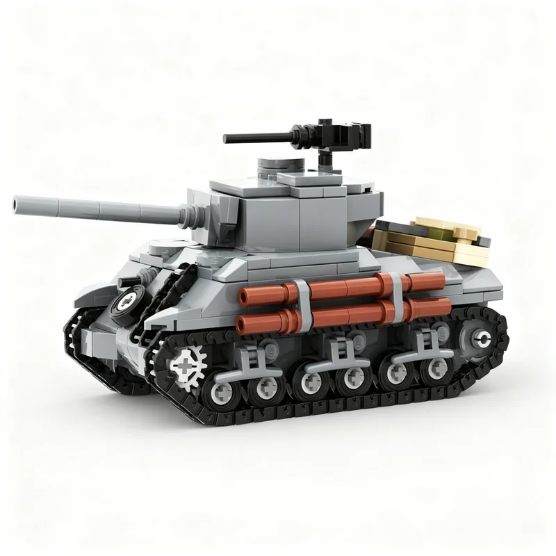 Art Craft Jumbo - 471 parça MOC Sherman Jumbo Model