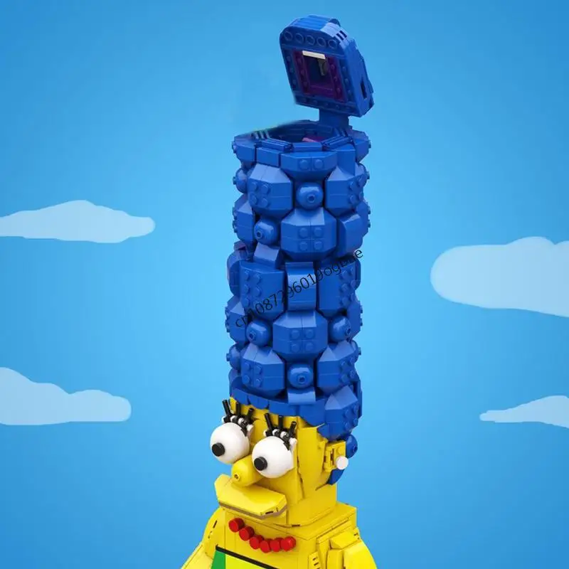 新しい1256ピースの人気シンプソンズシリーズキャラクターアップスケールミニフィギュアMOCモデルDIYクリエイティブアイデア子供のおもちゃ誕生日プレゼントブロック