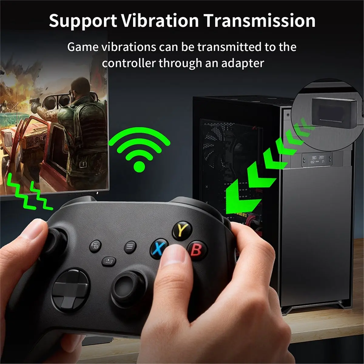 A59E Wireless USB Bluetooth Adapter for One//S Transmitter Receiver for Elite 2 Controllers, Plug-Play Dongle view 4