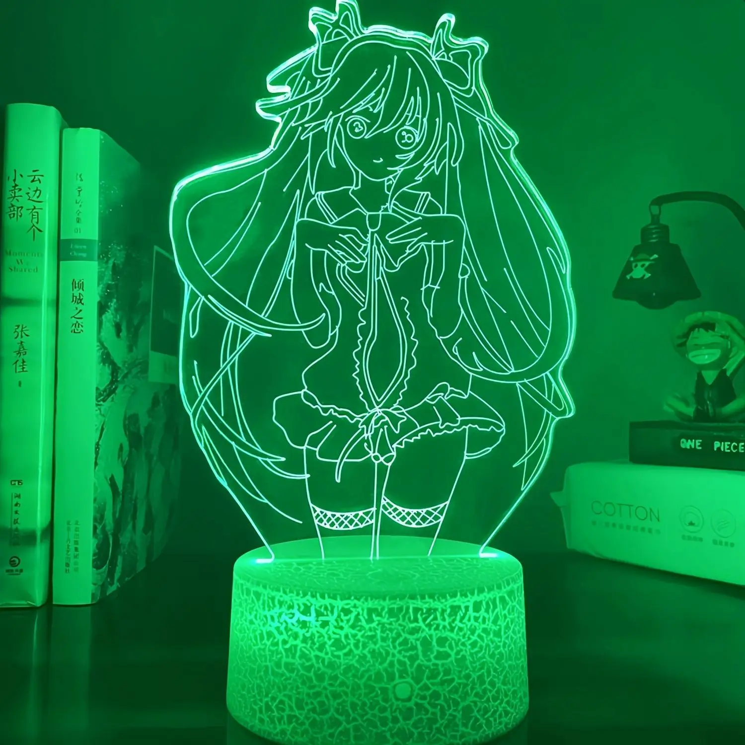 Anime Peripherals Hatsune Miku Figure LED Night Light Hatsune Miku Figurine Night Light Decoration Collection Toys Gifts view 4