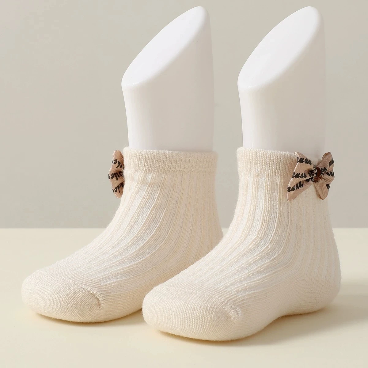 0-3 سنوات طفلة القطن تنفس الأميرة الجوارب مع القوس الزينة مناسبة لجميع الفصول الأطفال جوارب متماسكة مجموعة #4