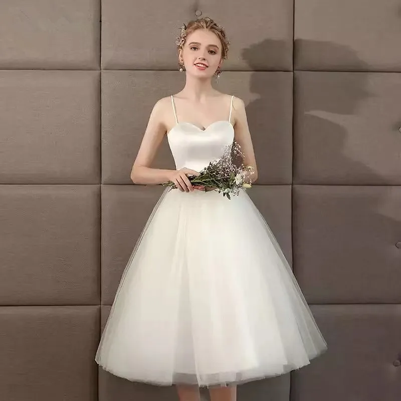 Hochzeitskleid, herzförmiges Kleid, Strand-Brautpartykleid, Übergröße, einfache Reisefotografie