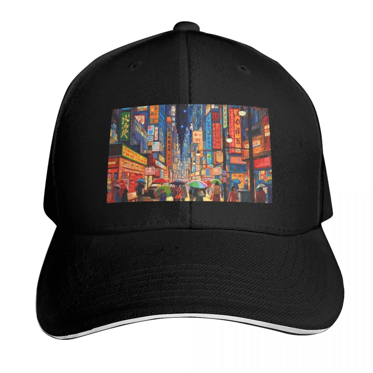 

Neon Nights in Tokyo Baseball Cap Military Tactical Cap western Hat Brand Man cap Sun Women's Beach Men's