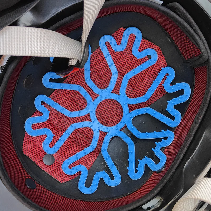Motorcycle Helmet Liner Flexible Rubber Helmet Inner Pad Protective Pad Motorcycle Helmet Liner Snowflake Appearan