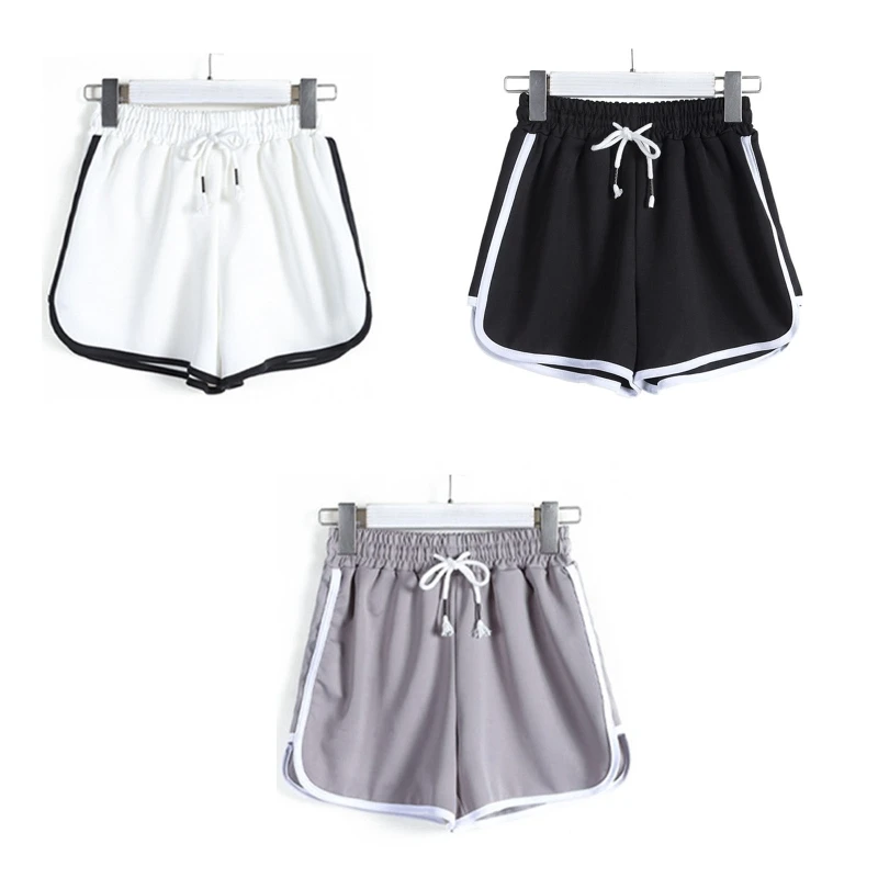 Frauen Plus Größe Athletisch Sport Shorts Kordelzug Yoga Dance Delphin Kurzen Hosen