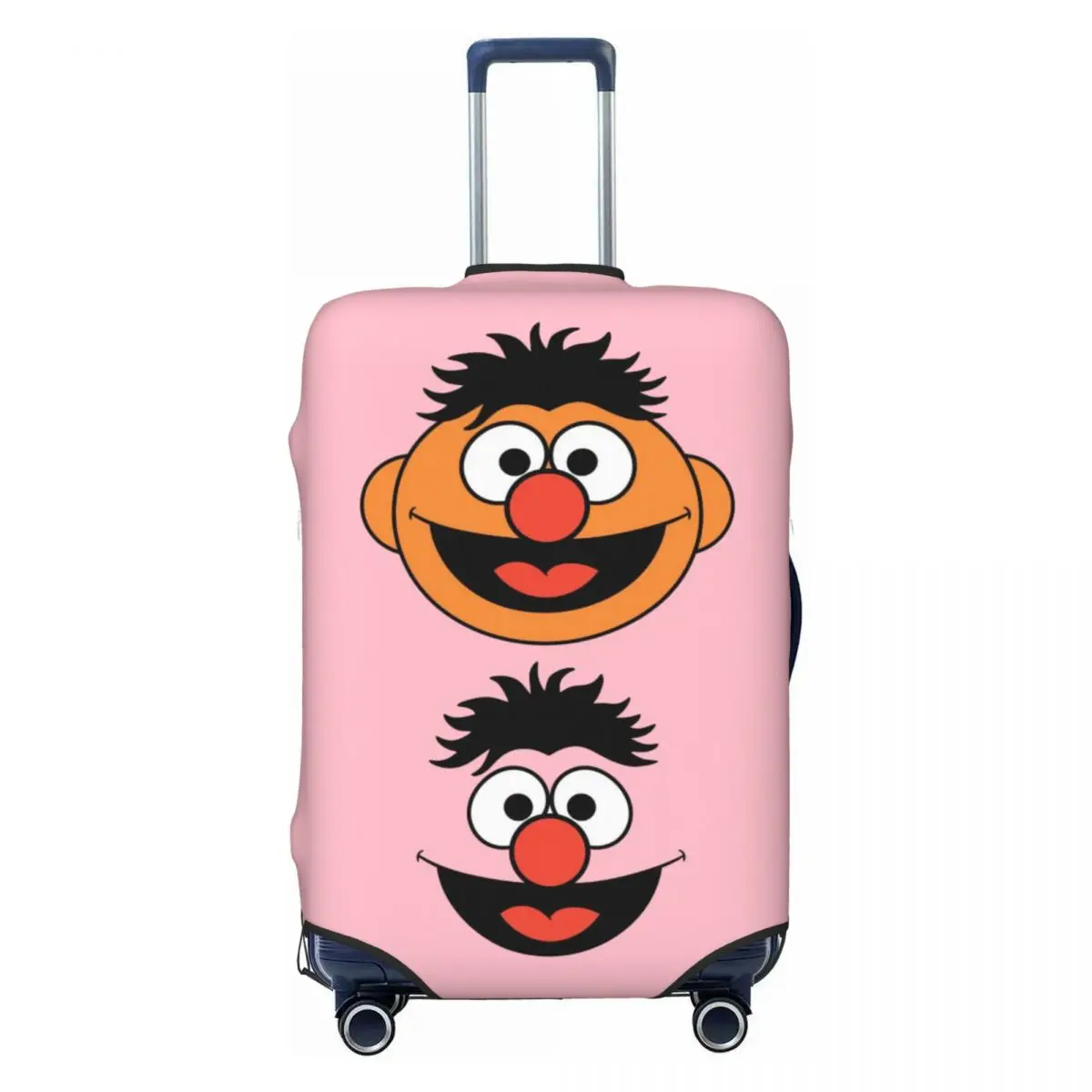 

Custom Cookie Monster Television Programs Suitcase Cover Washable Travel Luggage Covers for 18-32 inch