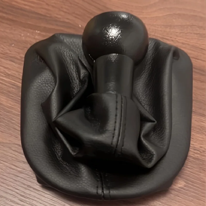 1pc 5-Speed Gear Shift Knob Shifter Lever Stick Gaiter Boot Cover Faux Leather For Peugeot 207 307 406 C5 C3 for CITROEN XSARA view 2