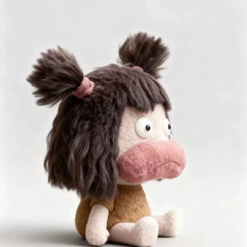 2026 Nuova bambola di peluche brutto-carina astratta con bocca grande da 15 cm - Ciondolo per zaino, decorazioni per cartoni animati e regali di festa