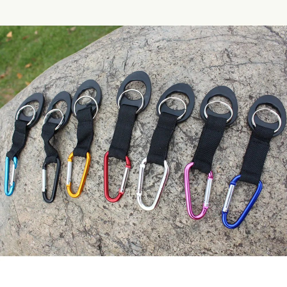 

6Pcs Water Bottle Buckle Lightweight Portable Holder for Climbing Exploring Sports Handsfree Bottle Carrier Hanging Buckle