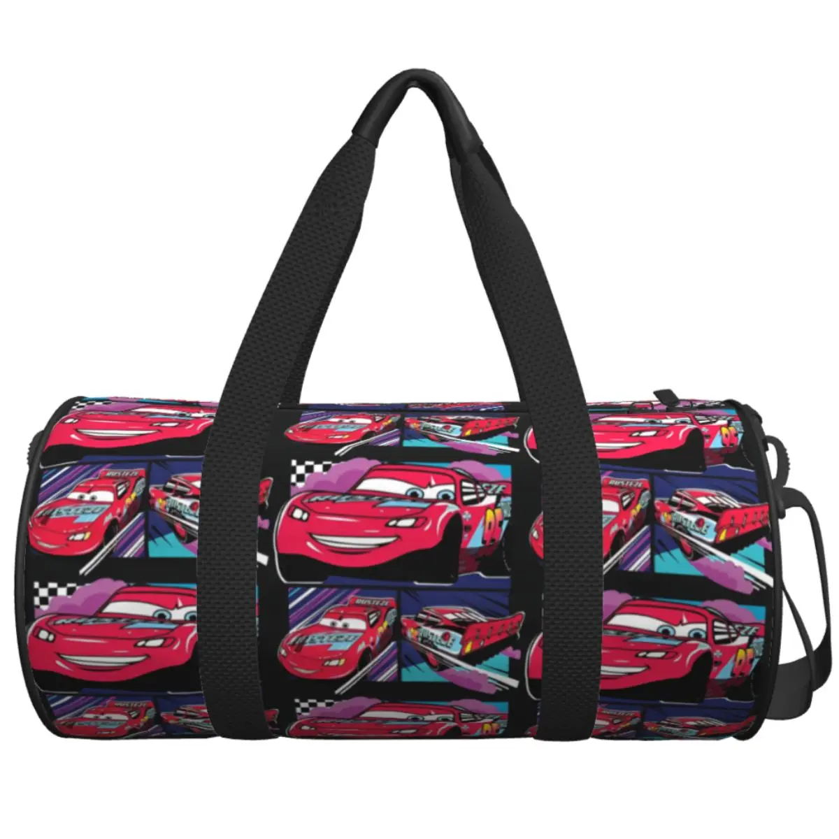 

Дорожная сумка с рисунком Cars Lightning Mcqueen Finish Line, спортивные сумки большой вместимости, уличная мужская спортивная сумка на заказ, повседневная сумка для фитнеса