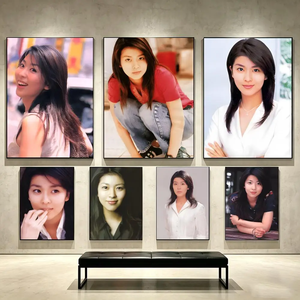 Gentle Actress T-Takako Matsu Poster Self Adhesive PP Wall Art No Frame Bedroom Playroom Decor