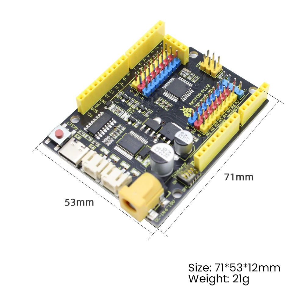 Keyestudio Motor PLUS Development Board For Arduino Robot  DC Motor Projects Compatible With Arduino UNOR3