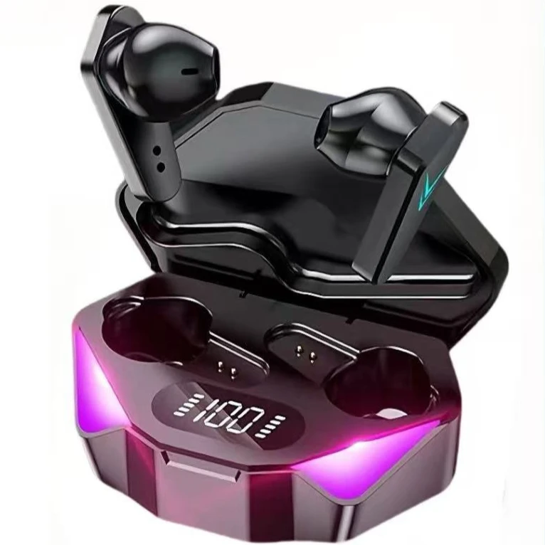 X15 TWS Gaming Earbuds, Wireless Bluetooth Headphones With LED Digital Display, Noise Cancelling Bass Earphones With Microphone_voghion.com