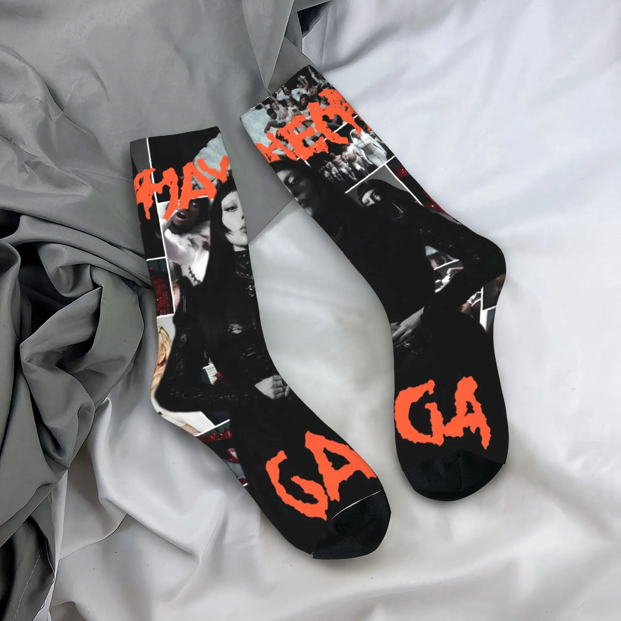 Lady Gaga Mayhem 2025 Album Crew Socks for Women Men All Season  Soft Long Socks Sweat Absorbing