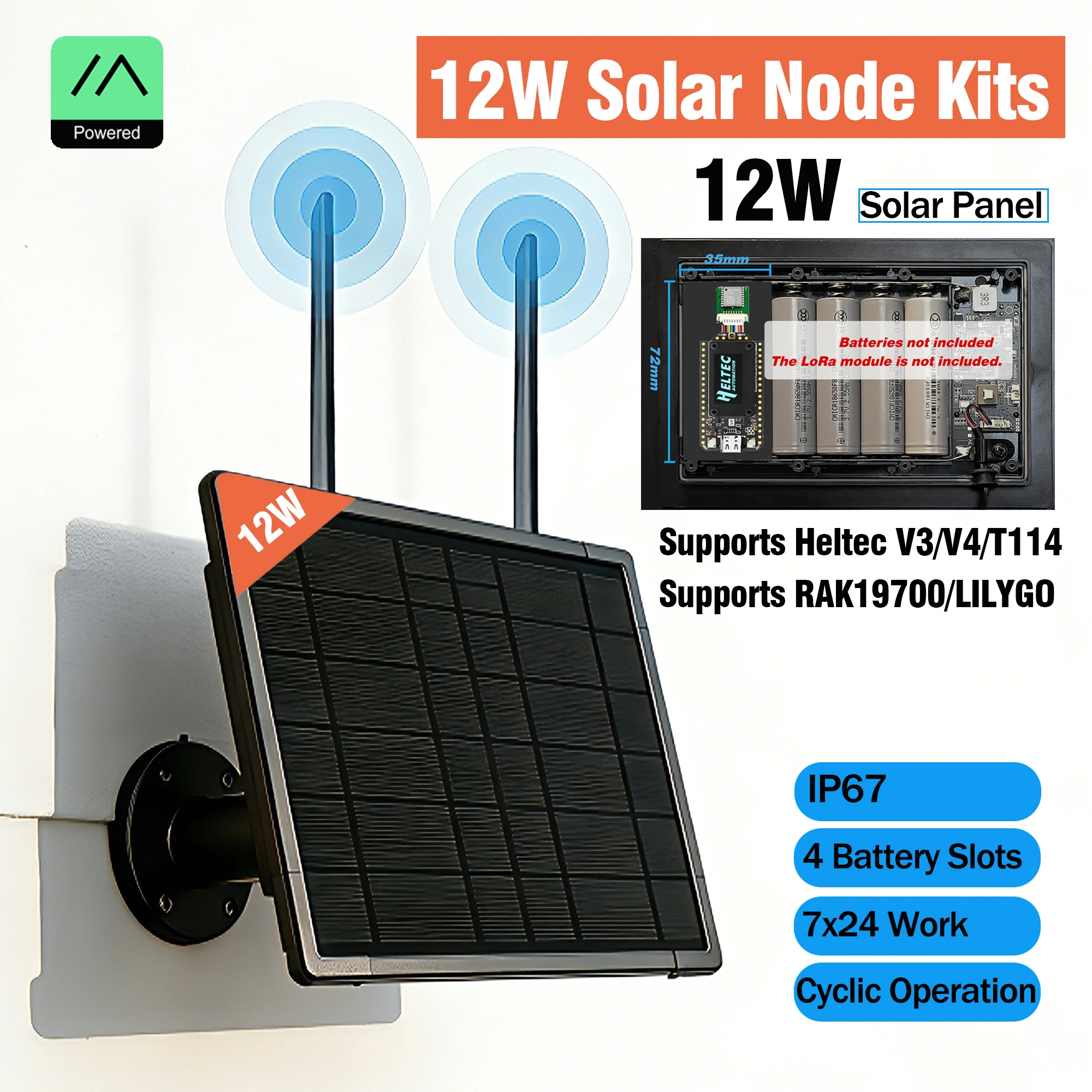12w-diy-mppt-solar-panel-heltec-v3-v4-t114-lora-868-915mhz-battery-outdoor-ip67-waterproof-meshtastic-node-rak4630-lilygo-esp32