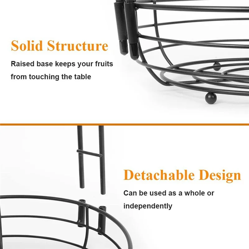 

A50U Fruit Basket For Kitchen Counter Fruit Holder For Kitchen Countertop Fruit Bowl For Kitchen Counter