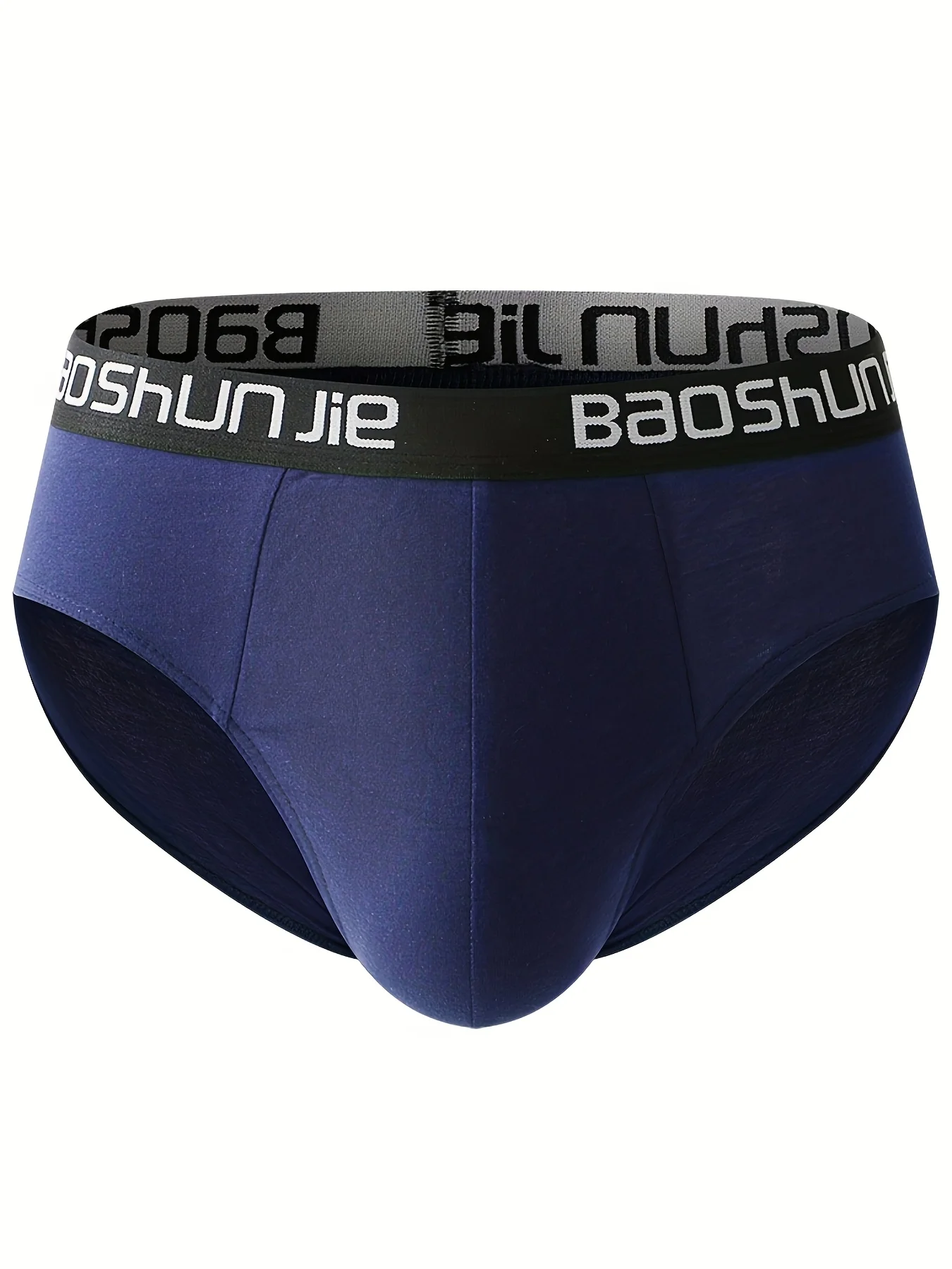 5 قطع من سراويل القطن الخالص للرجال - حزام خصر BAOSHUNJIE، متعدد الألوان، ملابس داخلية ناعمة قابلة للتنفس لراحة يومية #4