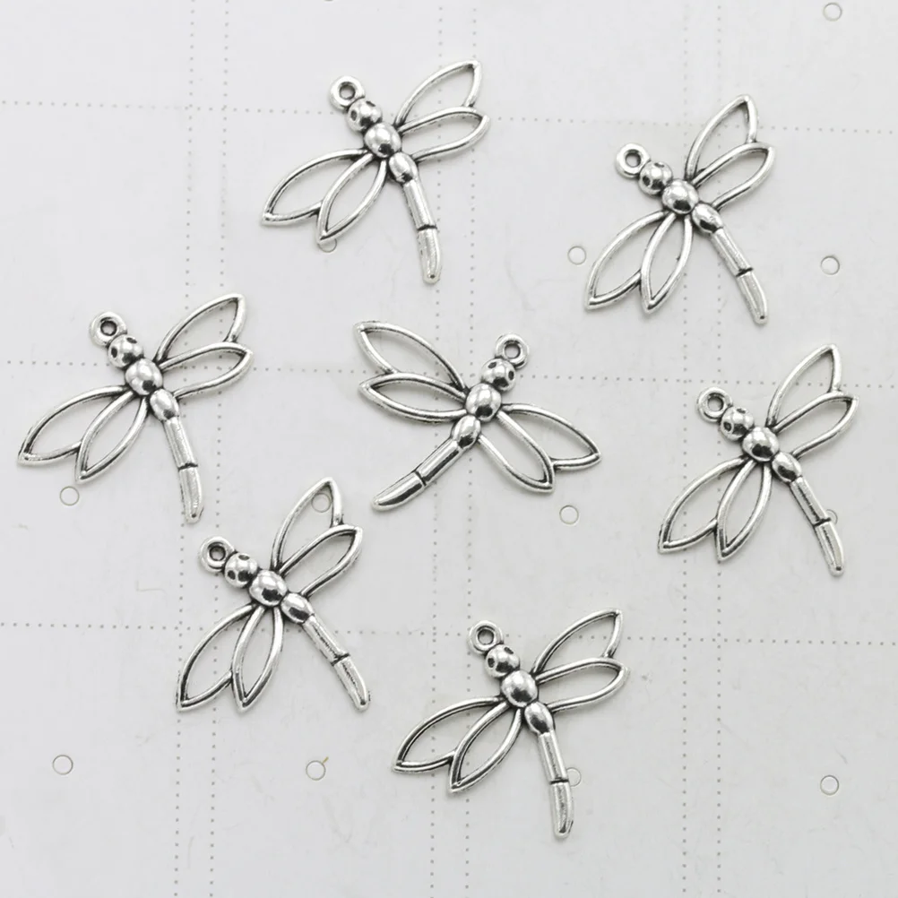 

20Pcs Alloy Dragonfly Charm Pendants Hollow Out Design DIY Jewelry Making Necklace Bracelet Scrapbooking Keychain