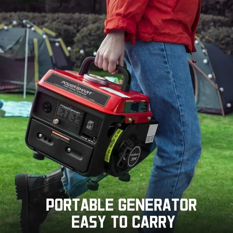 PowerSmart 1200W Portable Gas Generator, Small Generator for Camping Outdoor, Ultralight, EPA & CARB Compliant PS50A