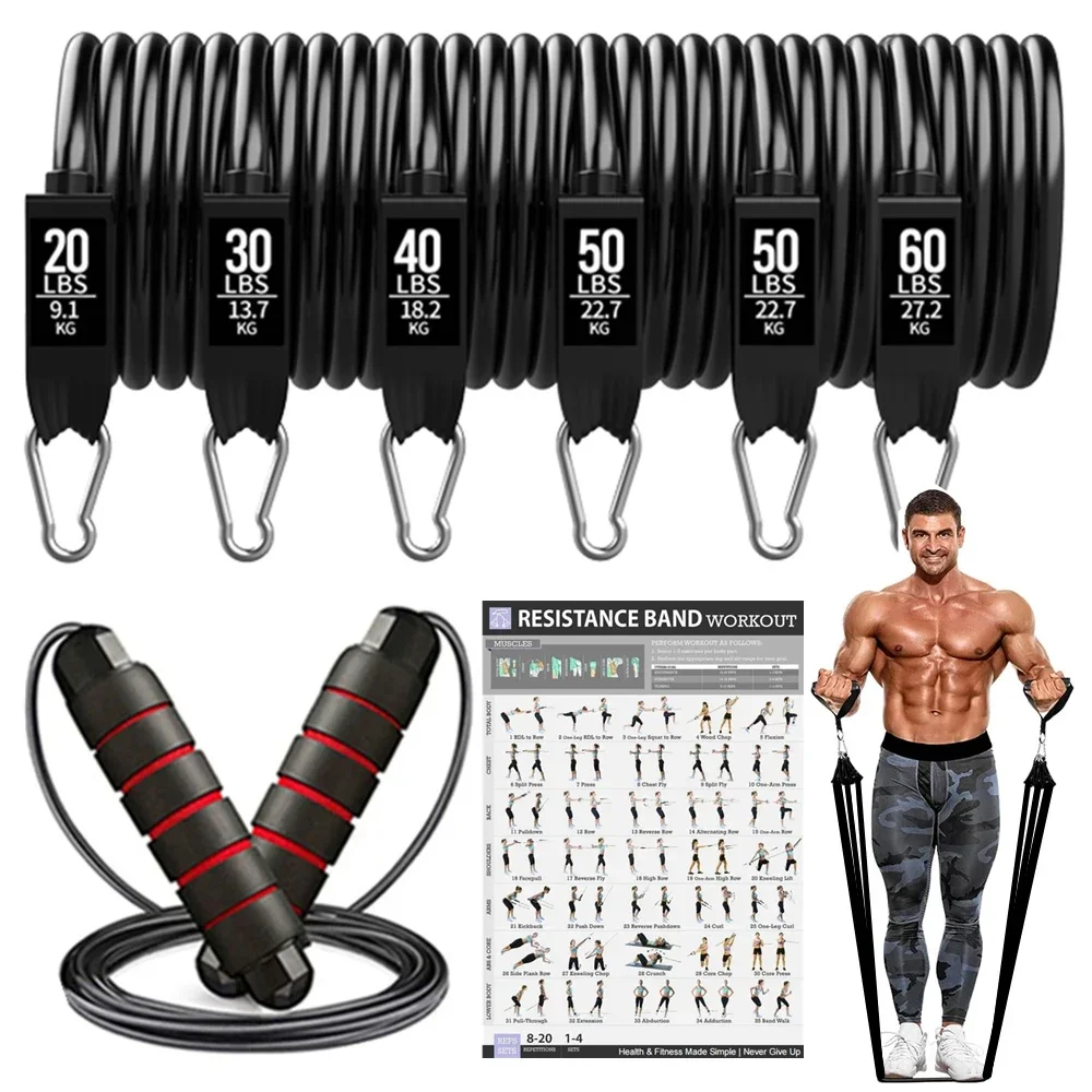

200lbs Resistance Bands Set Exercise Workout Loop Bands Gym Training Fitness Sports Gym Equipment for Home Bodybuilding Weight