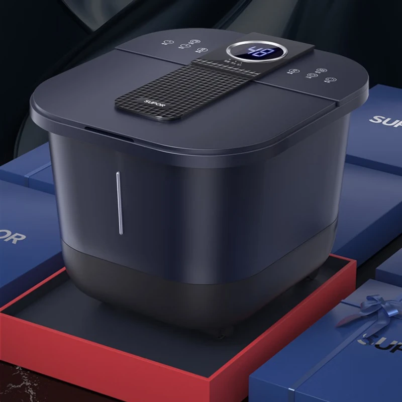 Pediluvio elettrico con secchio per ammollo dei piedi Supor con massaggio riscaldato, bagno terapeutico a temperatura costante