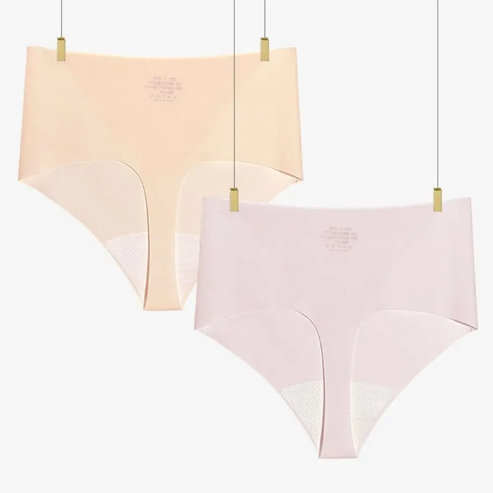 

Solid Color T-Back Thongs Women Thin Tummy Control Seamless Underwear High Elastic Underpants High Waist Briefs Fitness