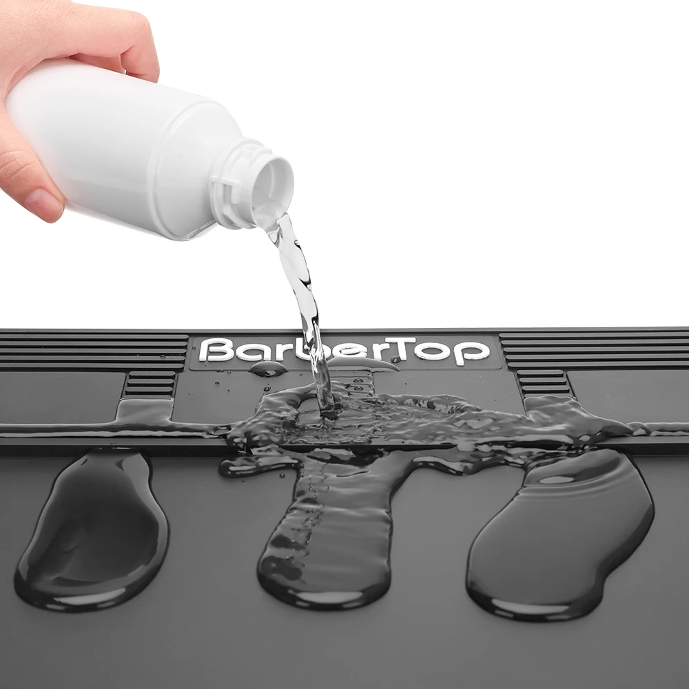 3/6 Grid Magnetic Hairdressing Tools Storage Mat Soft Rubber Antiskid Waterproof Tray Bar Service Mat Barber Tools Accessories