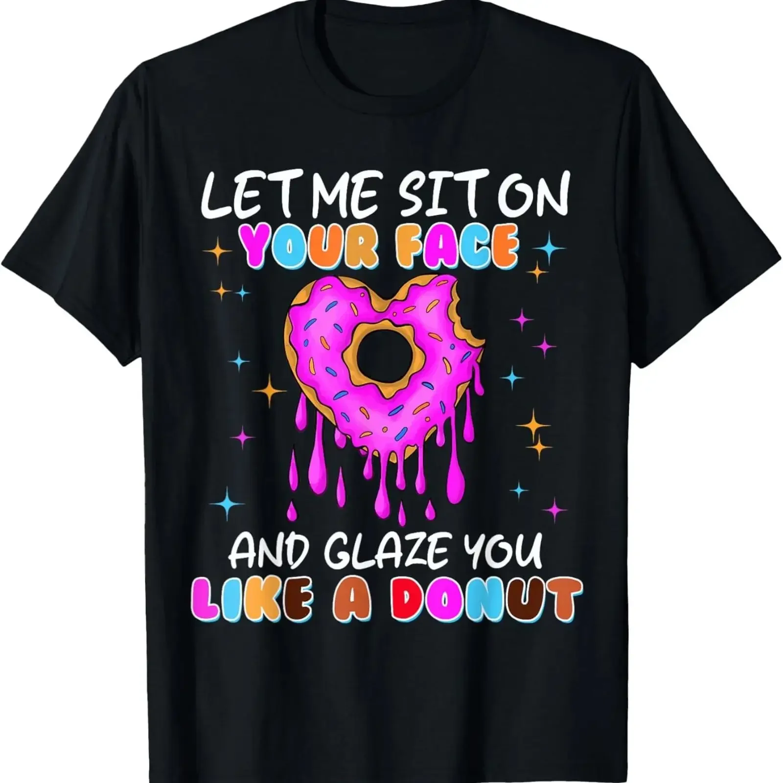 Donut Glaze Funny Inappropriate Adult Humor T Shirt vintage Washed Versatile Top For Everyday Wear designer clothes streetwear