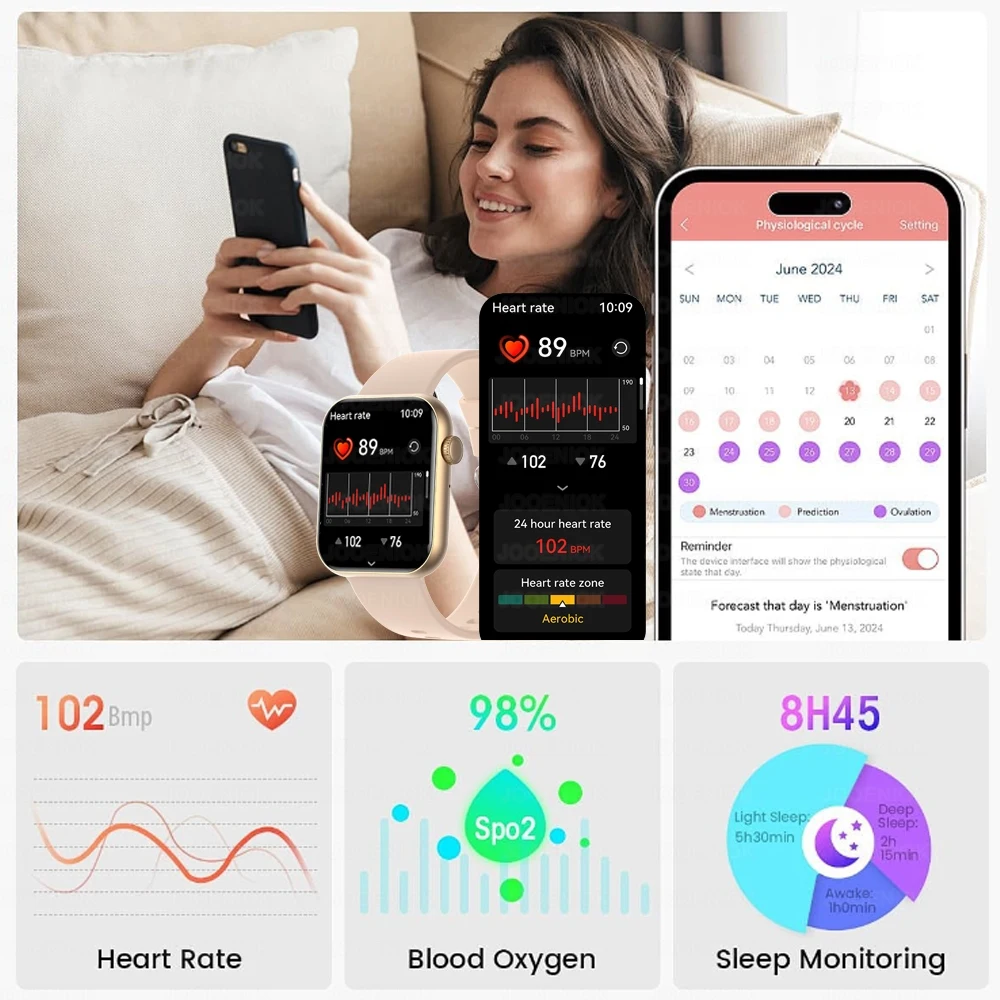 2025 New Bluetooth Call Smart Watch Men For Xiaomi Sports Health Band Heart Rate Health Monitoring Waterproof Women Smartwatch