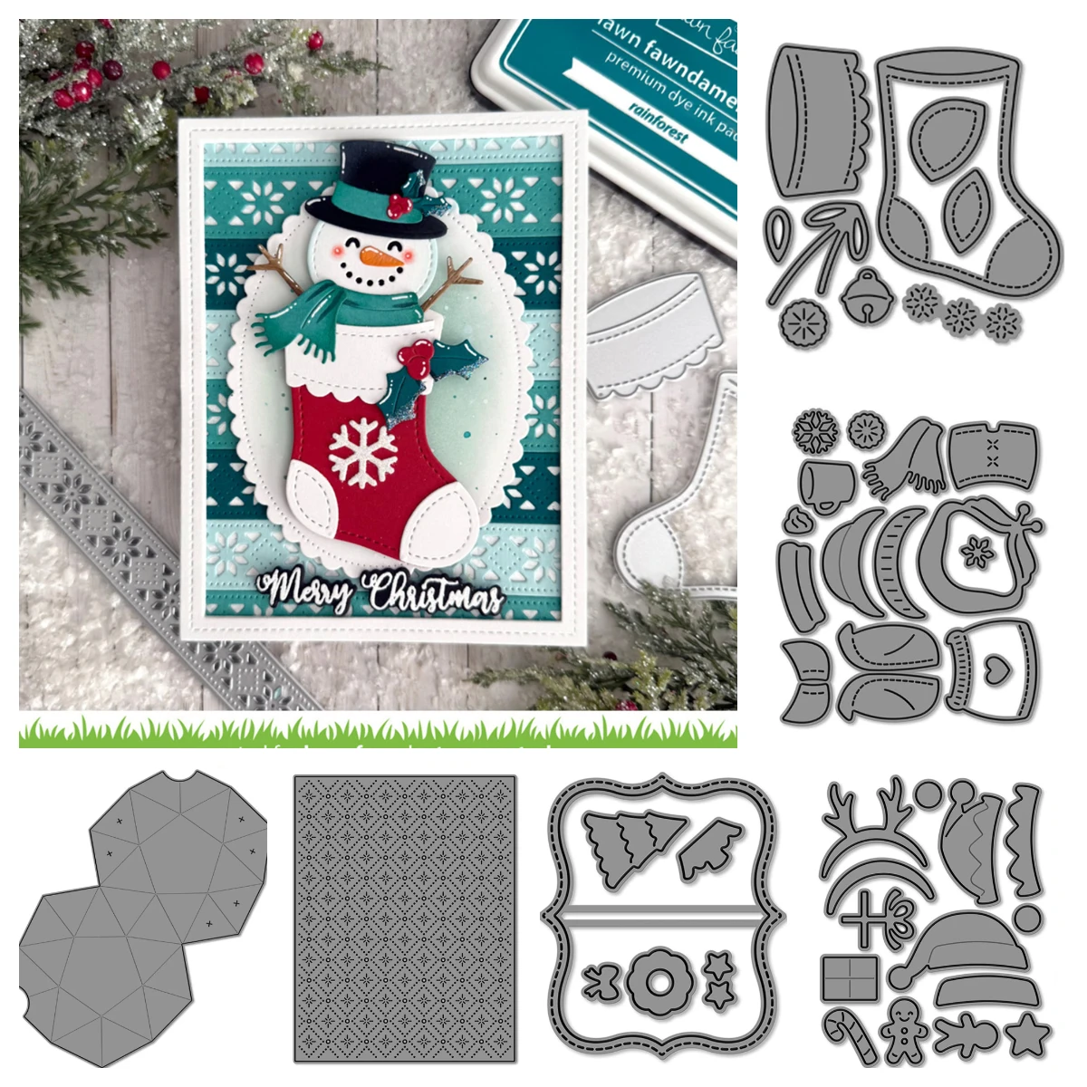 

Nordic Snowflake Border Craft Die Metal Cutting Dies Embossing Scrapbook Paper Cards Knife Mold Decorative Crafts Punch Stencil