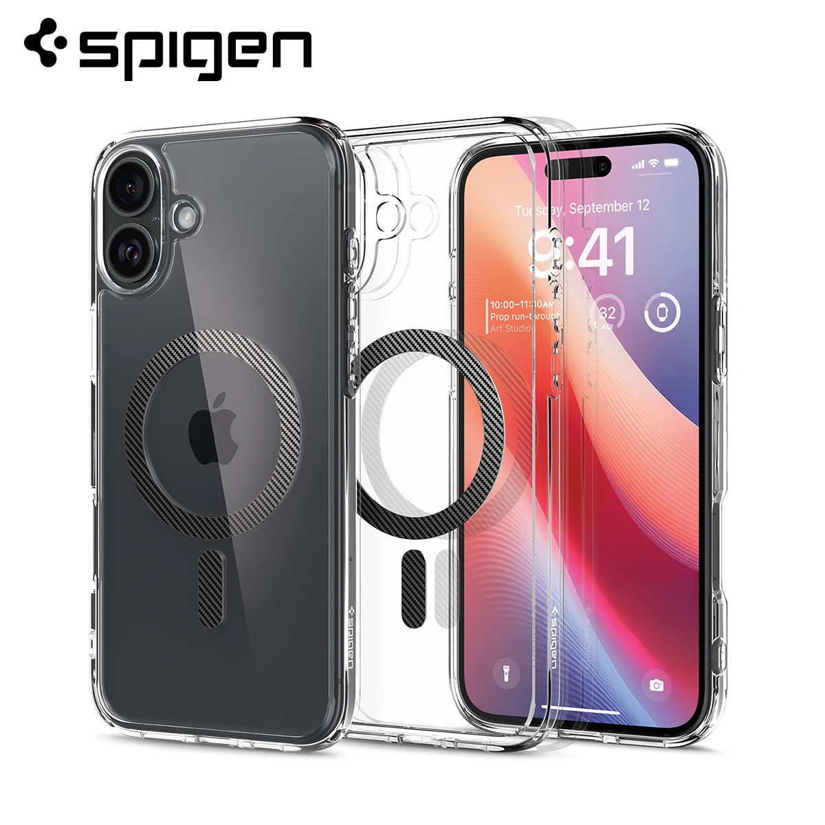 Etui Spigen Ultra Hybrid MagFit iPhone 16 Plus / 16, kompatybilne z Magsafe