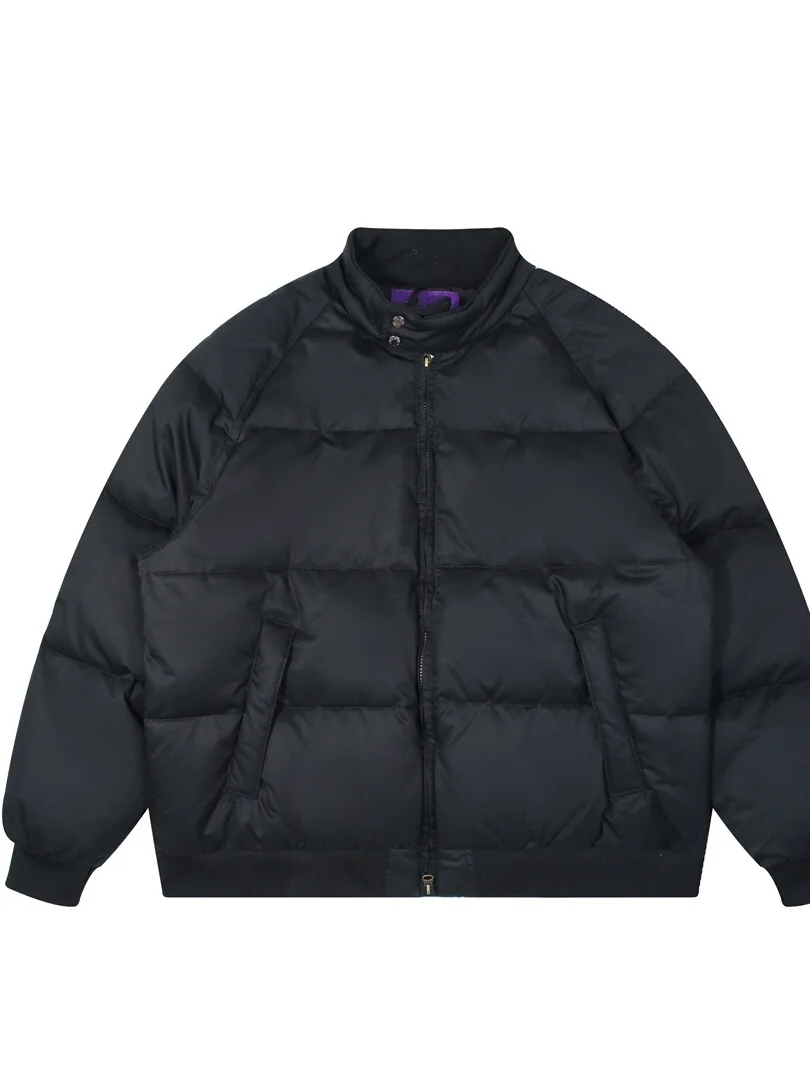 

Purple Label Pure Color Zipper Collar Thickened Outdoor Waterproof down Jacket Maytown Brand 90% down Unisex Standard Length