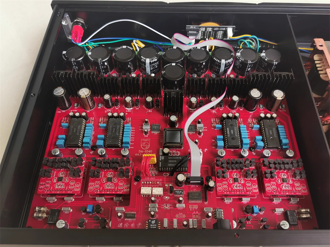 TDA1540-XLR 2nd PLL DAC True Balanced Output Audio Decoder,192KHZ,Fiber Optic,AES/EUB.RCA.BNC.External I2S input,RCA * 2. XLR*2