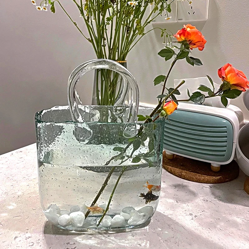 Italian Style Originality Mini Aquariums Offices Living Room Ornament Modern Luxury Aquariums Designer Pet Products Pecera HBHD