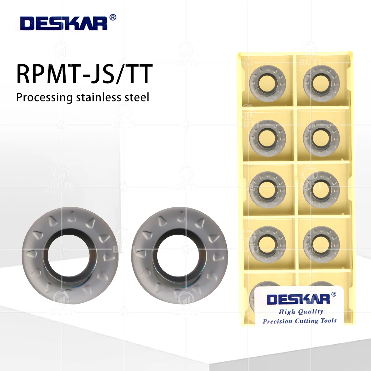 

DESKAR 100% оригинал RPMT1003MO-TT RPMT08T2MOE-JS LF6018 Фрезерный инструмент с ЧПУ Лезвие из сплава Материал из нержавеющей стали Инструменты для обработки