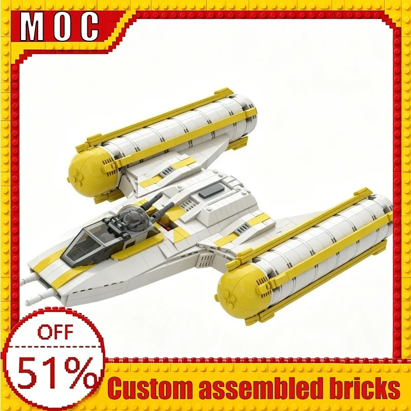 

NEW 1440PCS Technology BTL‑B Starfighter War Series Wars Y‑Wing Bomber MOC Model Building Blocks DIY Assembly Educational Gift