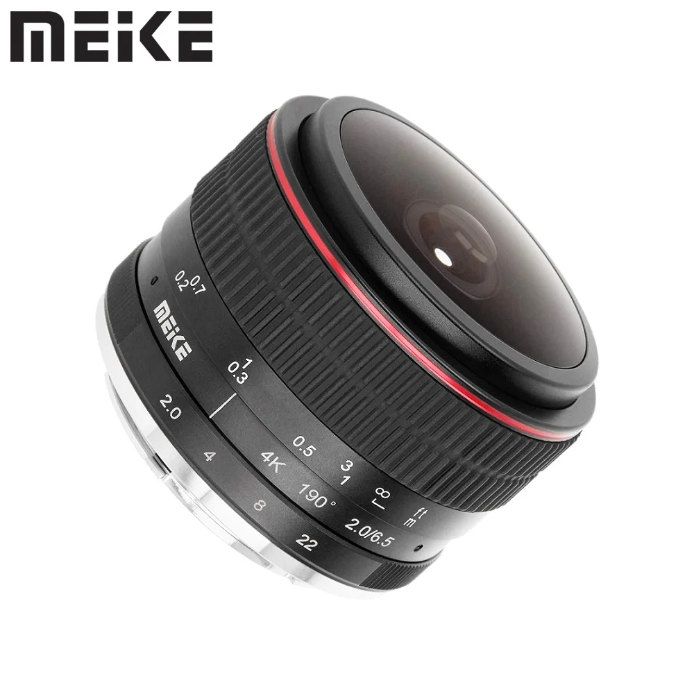 Meike 6.5mm f2.0 Wide Angle Manual Fisheye Lens APS-C for Olympus Panasonic M4/3 Mount GH4 GH5 GH5s E-PM1 E-PL3 E-M10 Mark II