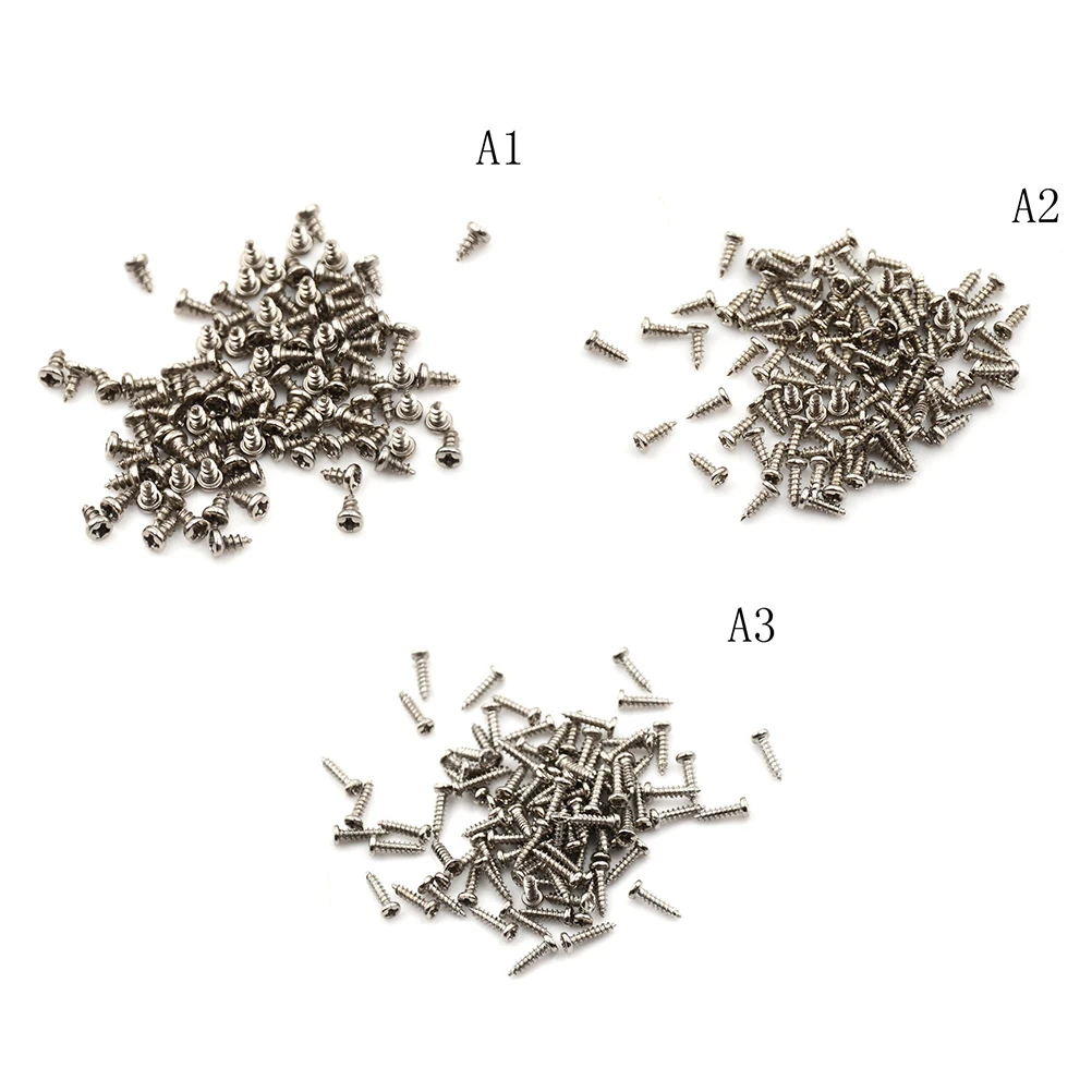 100pcs/lot Stainless Steel Self-tapping Screws  PM2.0 4mm/6mm/8mm Phillips Round Head Nickel plated