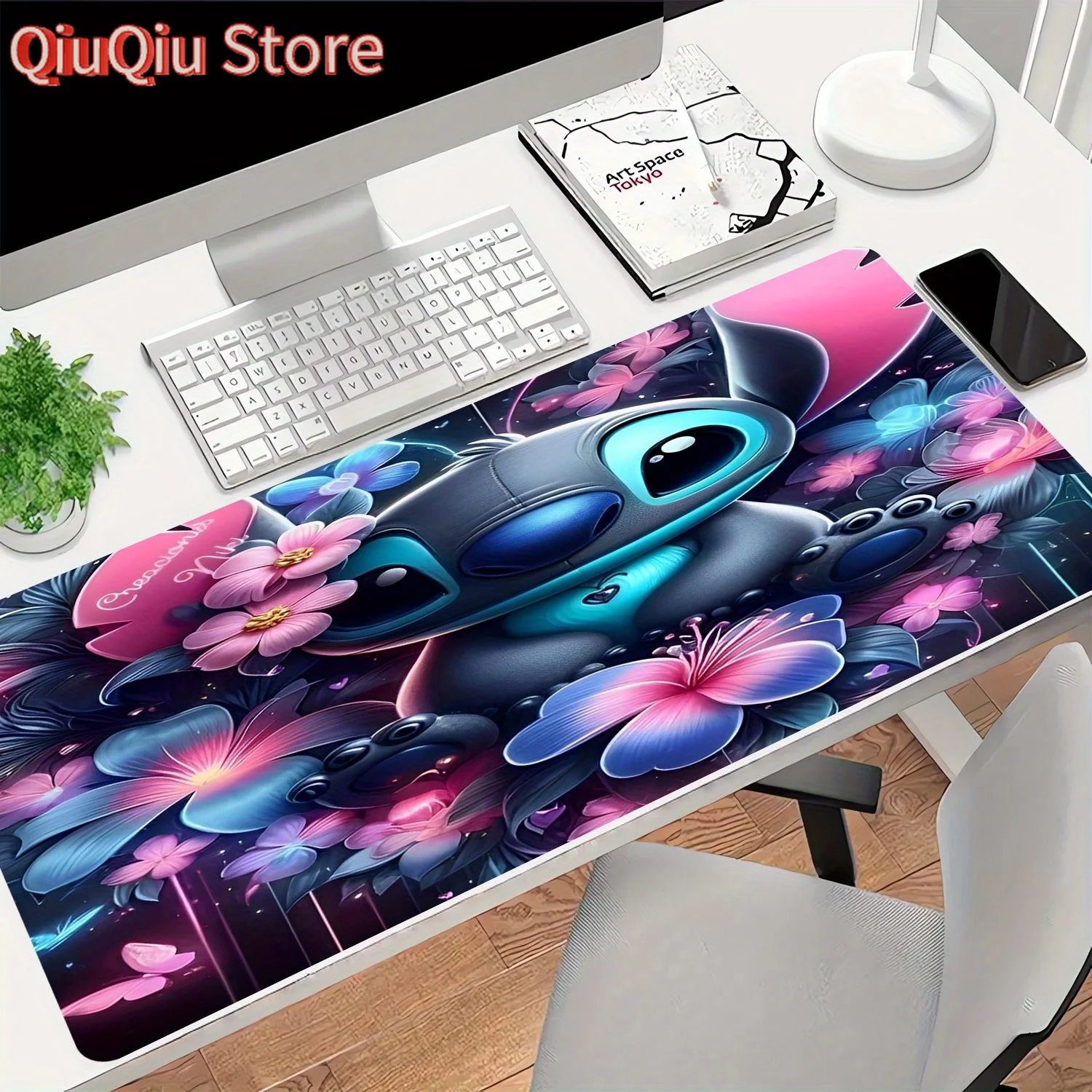 1pc マウスパッド ステッチ 多機能ラバーベース ゲームテーブルマット オフィス装飾、ホリデーギフト、バレンタインデー、イースター用