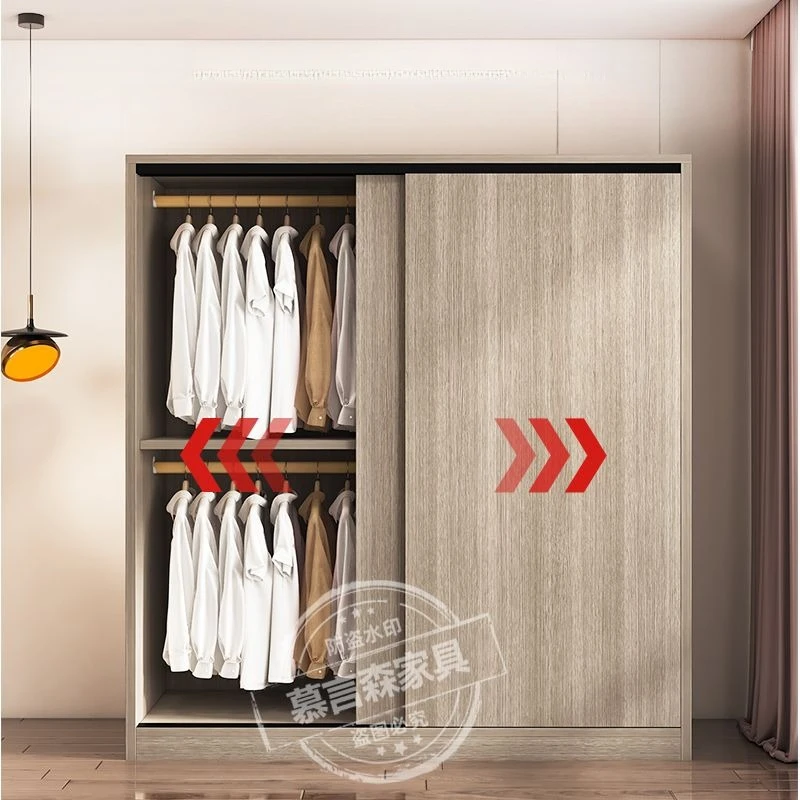 

Natural Wood Wardrobes Heavy Duty Bedrooms Cabinet Wardrobes Clothing Rack Jeans Ropero Armable De Ropa House Accessories