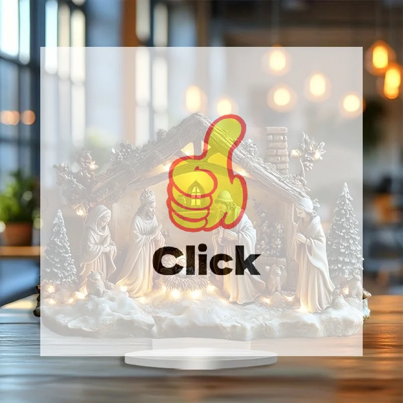 

Декор для рабочего стола, семейная статуя, Древо жизни Иисуса, акриловая плоская тарелка для новорожденных, украшения для рабочего стола, украшения для домашнего декора