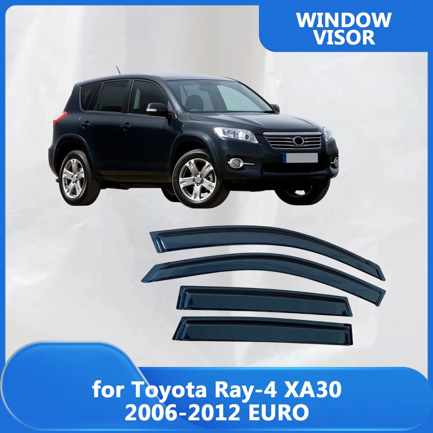 

Window Visor for Toyota Ray-4 XA30 2006 2007 2008 2009 2010 2011 2012 EURO Weathershied Door Side Window Wind Sun Rain Guards