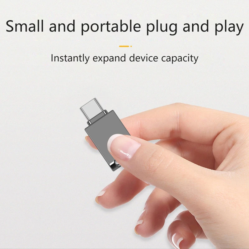 USB3.0 Mini U Disk Metal Waterproof And Anti-fall 64G Type-C Mobile Phone Computer Universal Car Dual-USE USB Mini Flash U Disk