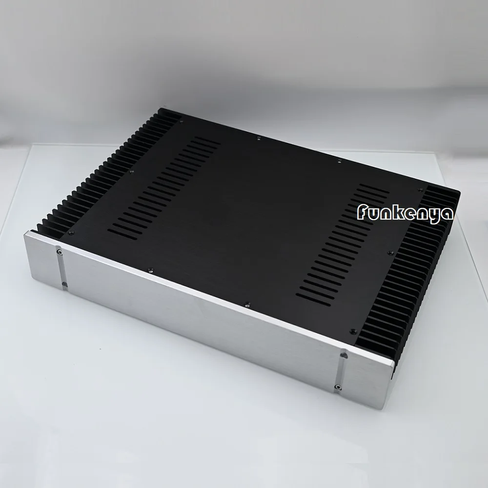 W430 D310 H70 الخلفي بأكسيد هيكل ألومنيوم لتقوم بها بنفسك مكبر كهربائي علبة إمداد سماعة أمبير الإسكان الضميمة DAC قذيفة WA158