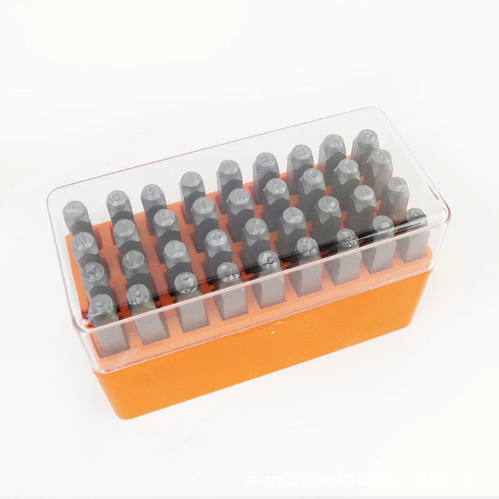 New 36Pcs Russian Letter Punch Leather Steel Stamp Printing Punch DIY Leather Carving Jewelry Pattern Chiseling Engraving Tool
