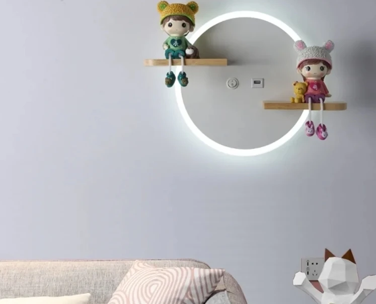 Nordic Cartoon Children's Room Wall Lamp Cute Unicorn Ornaments Kids Bedside Light Decoration Bedroom Creative Led Adjustable
