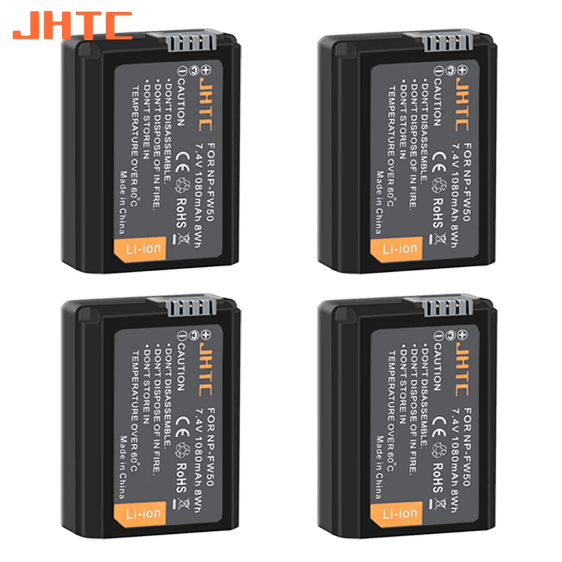 

JHTC NP-FW50 NP FW50 NPFW50 Battery For Sony a6500 a6300 a6000 a5000 a3000 a7m2 a7r2 S2 NEX-3 NEX-5 NEX-7 A33 1080mAh Batteries