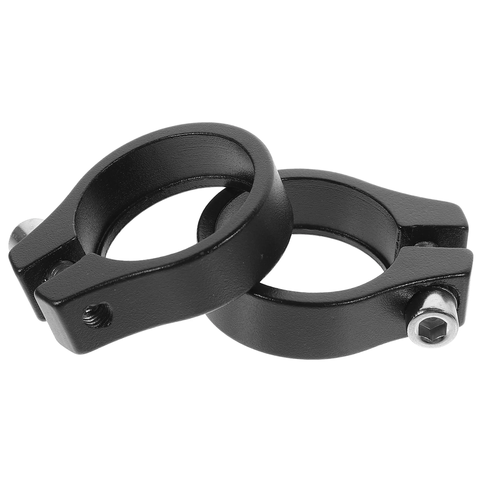 

2pcs Seatpost Clamp 34.9mm Single Bolt Sand Black Bike Saddle Clamps Accessories Tube Clip Aluminum Alloy Durable Easy
