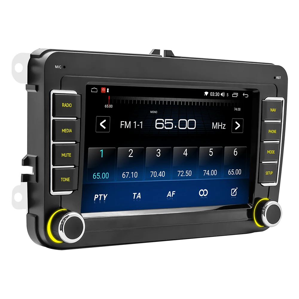 BQCC 7 بوصة HD سيارة مشغل وسائط متعددة واي فاي نظام تحديد المواقع أبل CarPlay لفولكس واجن Www CC باسات B7 بولو جولف 5 6 جيتا Mk5 mk6