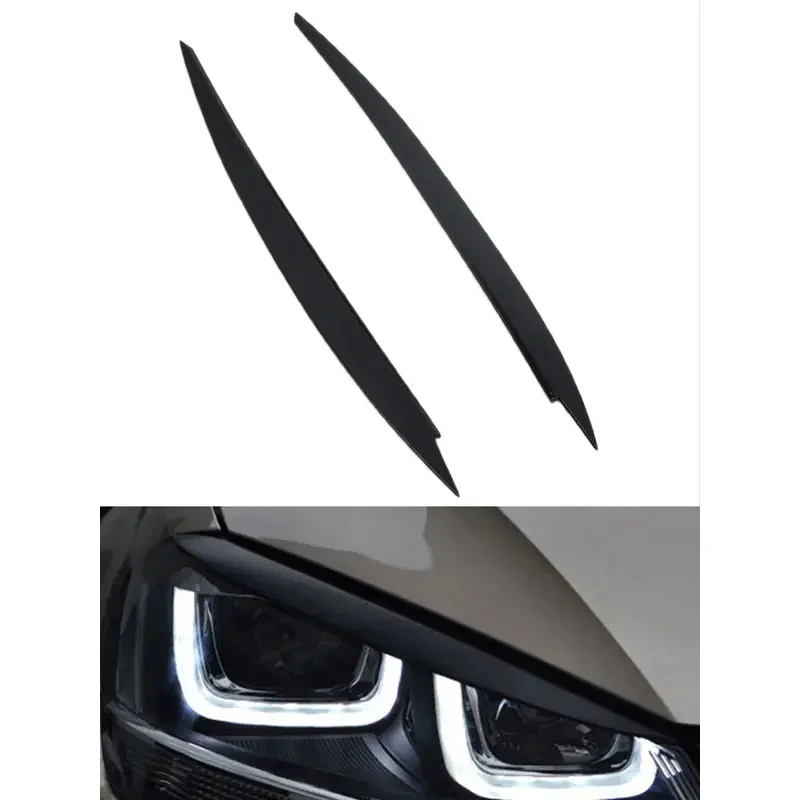 

ABS carbon fiber car headlight eyebrow eyelid cover trim for VW Golf 7 VII GTD R Mk7 2013 2014 2015 2016 2017 2018 2019 2020